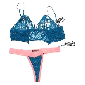 For Love and Lemons Skivvies Thong and Bralette